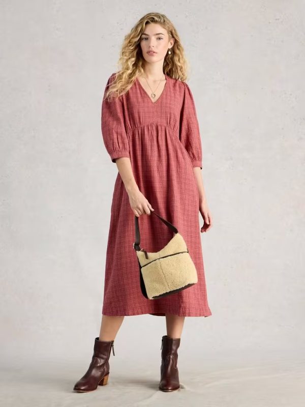 White Stuff Lucy Dress in Mid Pink