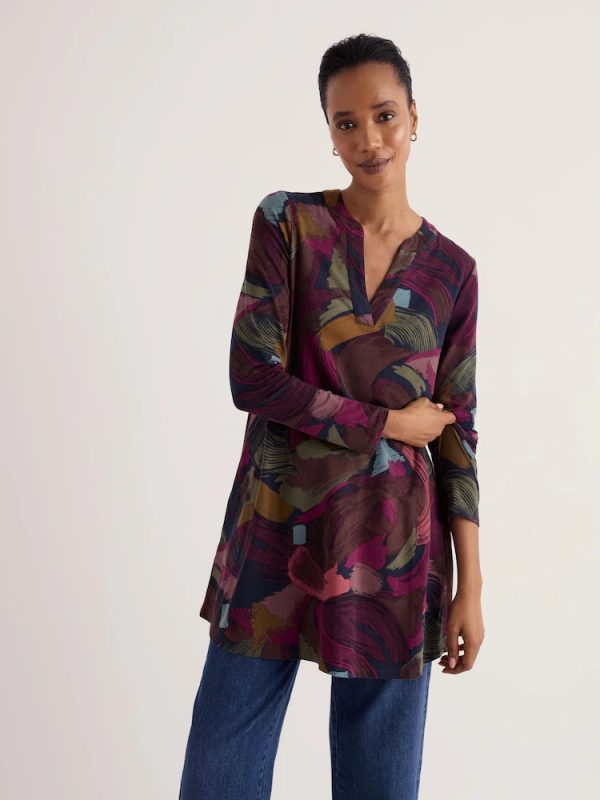 Seasalt Wreathe Tunic - Lelant Abstract Inkwell