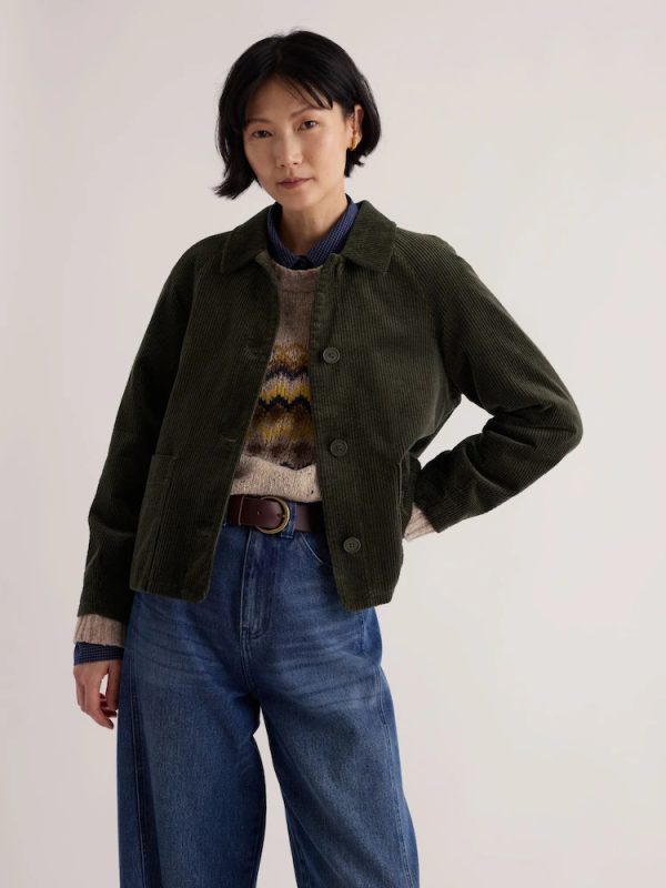 Seasalt Ocean Mist Cord Jacket - Nori